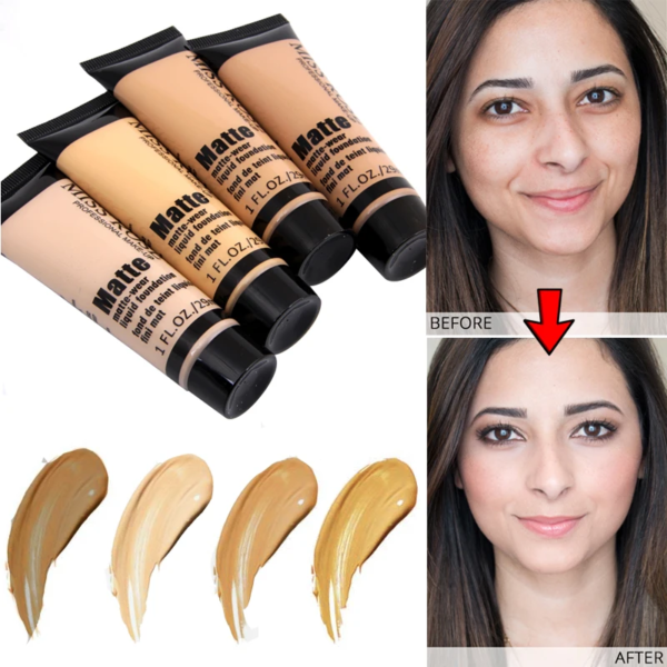 Miss Rose professional Base Matte Liquid Foundation - Image 3