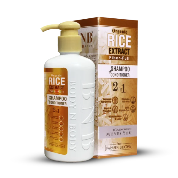 Organic Rice Extract Shampoo + Conditioner For Hair Growth in Pakistan