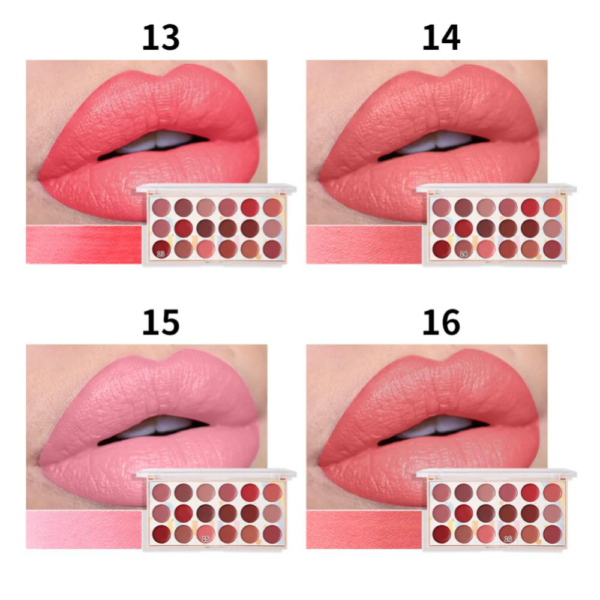 18 Color Lipstick Palette