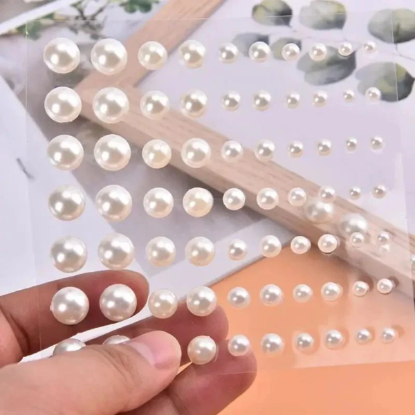 Hair Decoration Stones Pearls Adhesive - Image 2