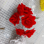 Red Rose Flowers 6pcs